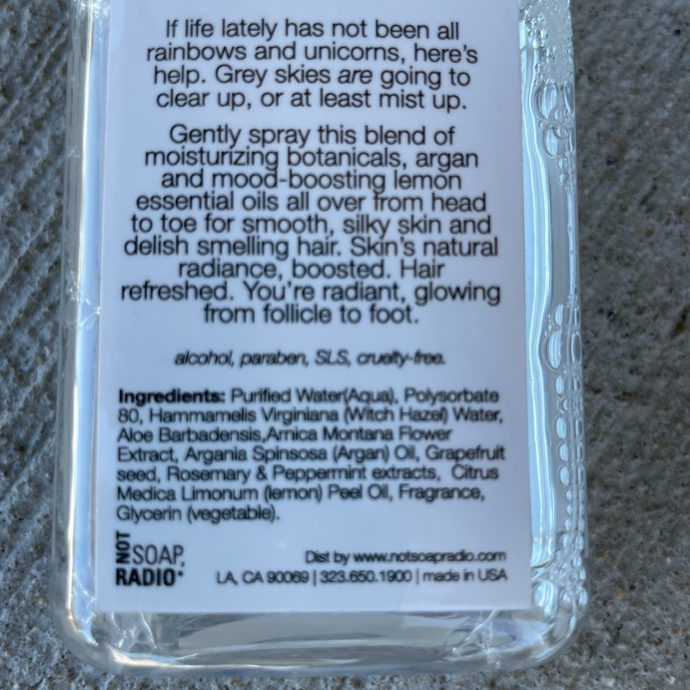 Not Soap Radio Lemon + Sugar Fragrance NEW 4.2 oz travel - Picture 4 of 4